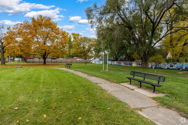 The historic Birwood Wall near McDowell remains a significant landmark in Detroit’s history.