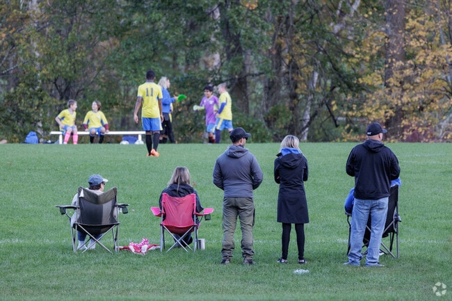 Soccer games and family activities are common at Woodbourne Park in Wantage.