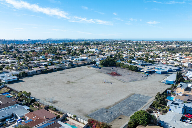 A look at the rear of the campus at Jones Elementary School in Serra Mesa.
