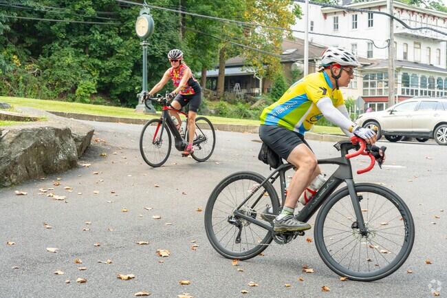 Residents love bicycling in Lower Frederick Township with beautiful trails and popular stops.