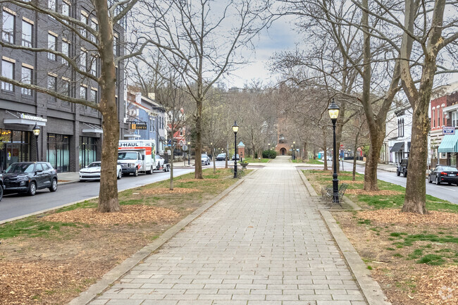 Sixth Street Promenade is a green space near Mainstrasse.
