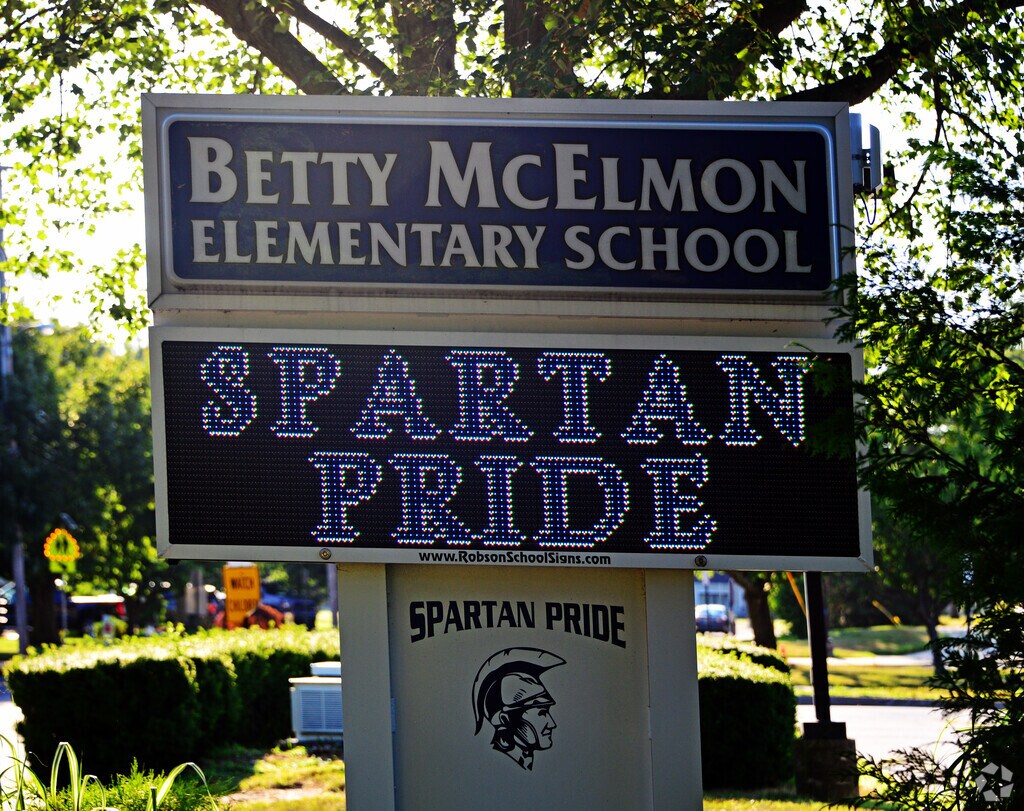 Betty McElmon Elementary School serves the students in the West Long Branch neighborhood.