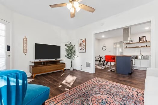 Front Living Room w/ kitchen open to it