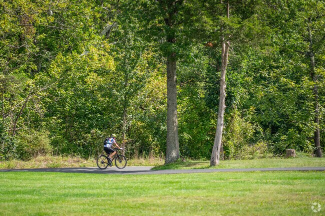 Biking the tree-lined streets of New Hanover Township is a popular activity.