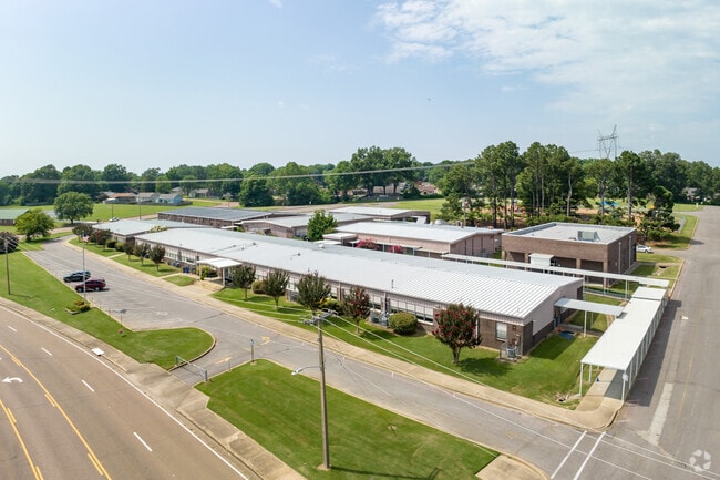 There is ample parking at Greenbrook Elementary School in Southaven.
