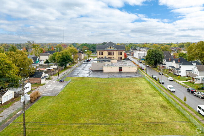 Franklinton Prep High School features an athletic field for students to use.