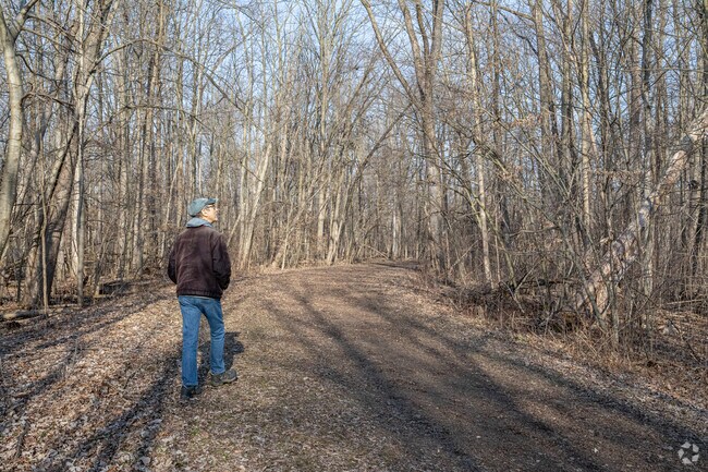 Take a hike on the winding trails of Donald Lamoreaux Park in Grand Rapids, Michigan.