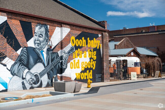 The Cole-Clayton 39th Ave Greenway sports some colorful murals, a coffee truck, and some lofts.