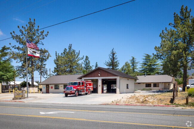 Flags fly high at the Anza Fire Department-Forestry and Fire Protection located along State Route 371.