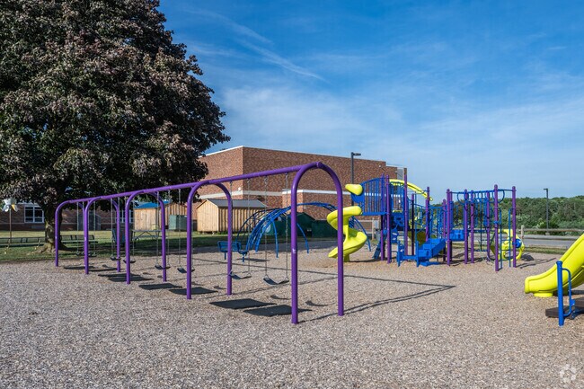If the children want to swing or climb, the students of Summit Township Elementary School can.