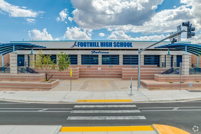 Foothill High School serves a broad area including students in Downtown Henderson.