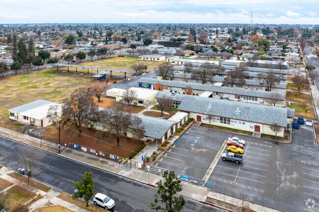 The campus of Birney Elementary School in Fresno.