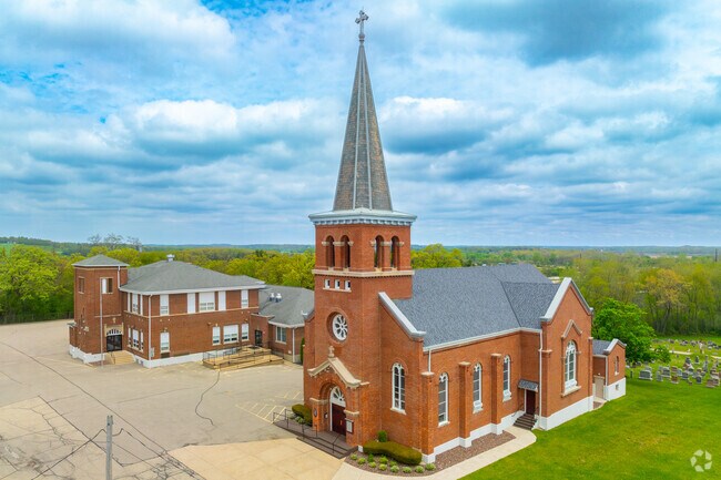 St. Alphonsus Catholic Church stands in the heart of New Munster.