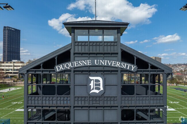 Duquesne University takes up most of Bluff with its large urban campus.