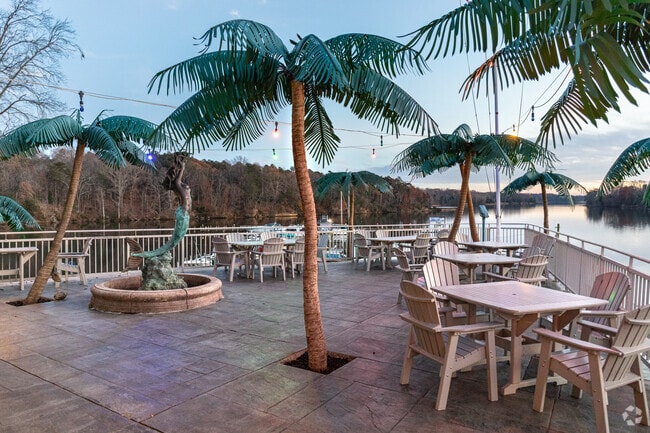 Catch the sunset over drinks at Vera's Restaurant in Lusby.