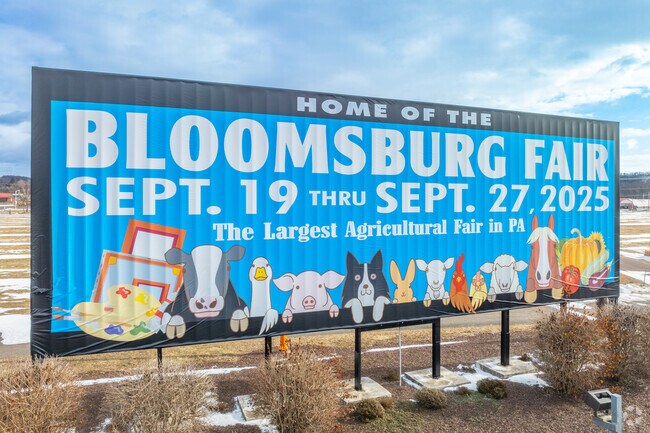 The Bloomsburg Fair has been ongoing since 1855 and includes carnival rides, farm exhibitions and live music.