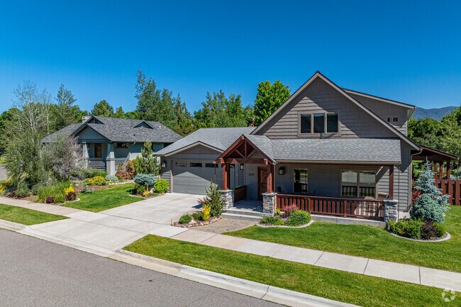 Exposed beams and rustic finishes are a hallmark of Upper Rattlesnake homes.