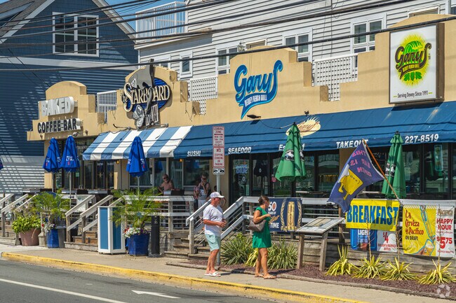 Coastal Highway in Dewey Beach is lined with plenty of restaurants such as Starboard Raw or Gary's Dewey Beach Grill.