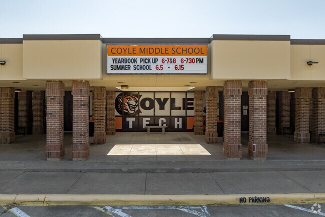 Coyle Middle School in Rowlett has a Garland ISD technology program.