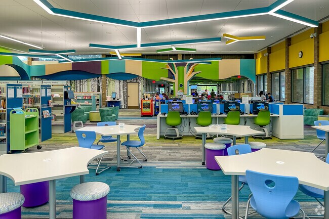 The award-winning Carol Stream Public Library features an area just for kids.