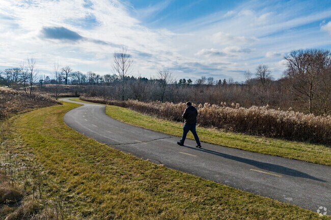 Walnut Woods Metro Park has woodlands and wetlands with plenty of trails.