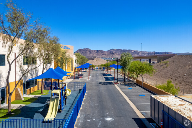 Coral Academy of Science Las Vegas Eastgate provides outdoor equipment for students' enrichment.