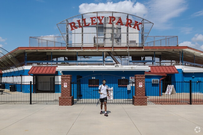 Morris College residents enjoy playing baseball at Riley Park in Sumter, SC.