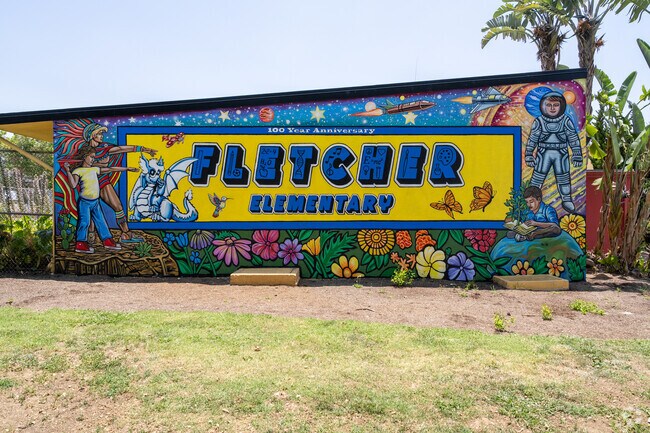 Fletcher Drive Elementary, established in 1922, blends traditional and STEAM magnet curricula on a single campus.
