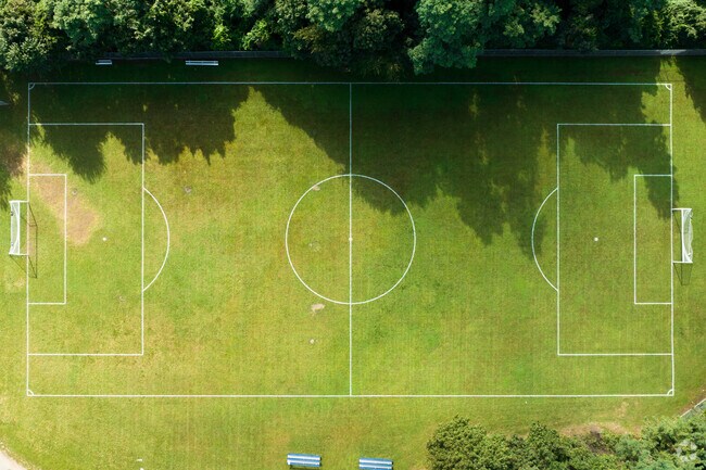 Great Neck North Middle School has a big soccer filed for students