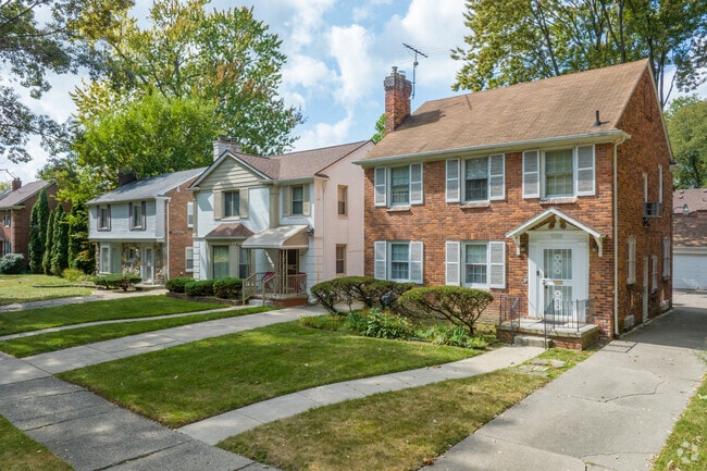 Brick colonials in Rosedale Park provide three and four bedroom homes with plenty of space.