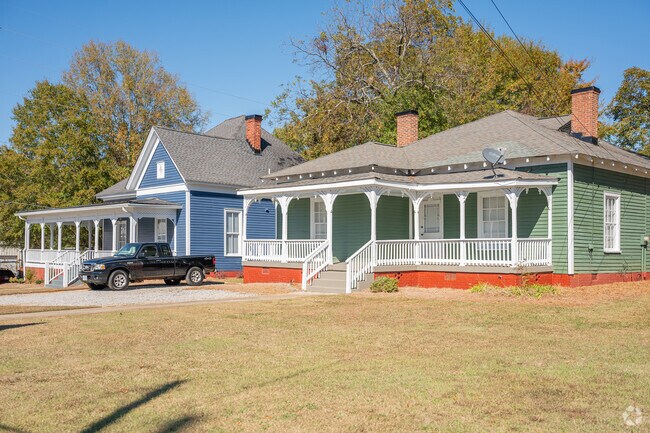 Rows of historic and unique homes are found all over the town of Monroe.