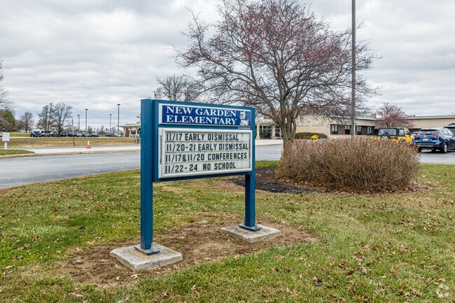 New Garden Elementary School has 495 students in grades 1-5.