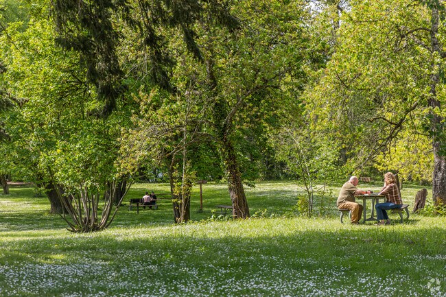 Molalla River State Park offers hiking and river access in Barlow.