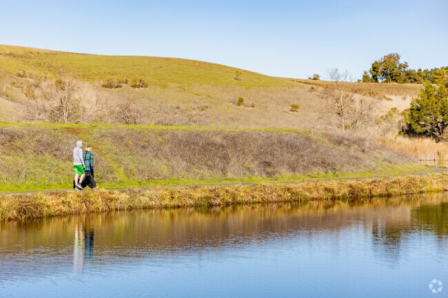 The lakes at Foothills Nature Preserve in Los Altos Hills offer a peaceful escape for nature lovers.
