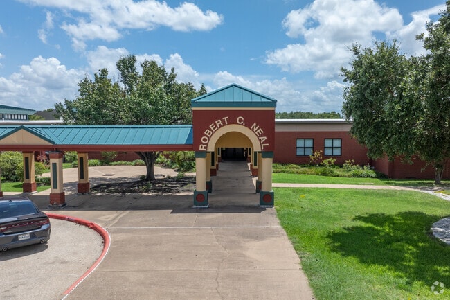 Enter a world of knowledge at Neal Elementary School.