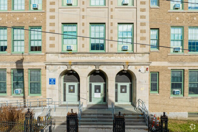 Fenway High School provides an early college education to students in Mission Hill.