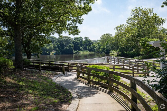 Stroll around the lake at Kalers Pond Park.