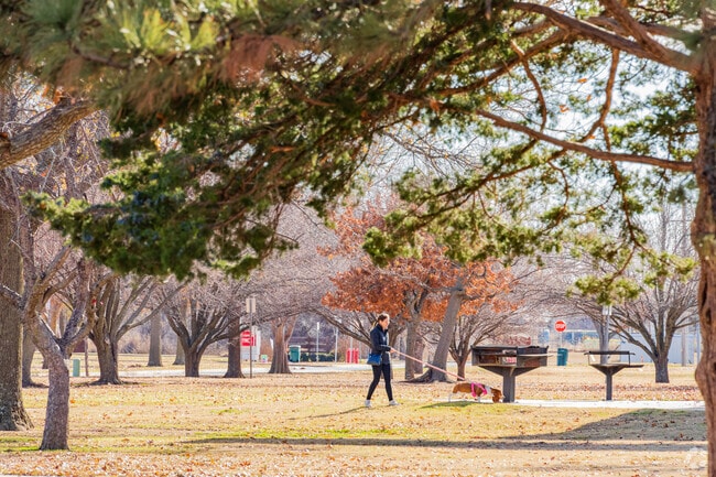 Earlywine Park has plenty of places to take your dogs for a walk.