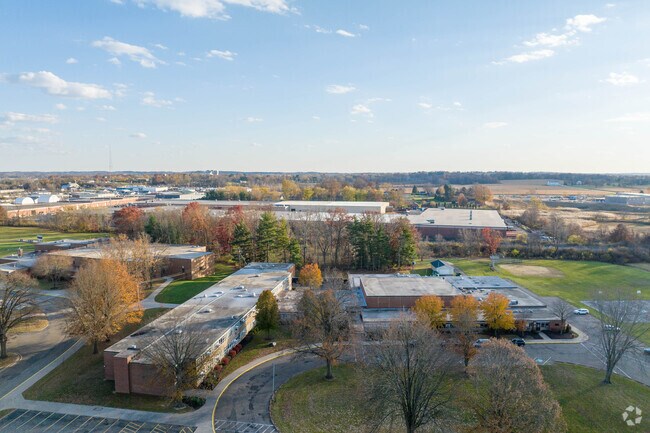 Edison Middle School students can enjoy the large campus and sports fields.