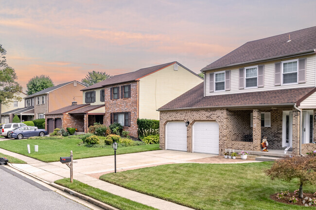 Find traditional brick homes in the Devonshire neighborhood.