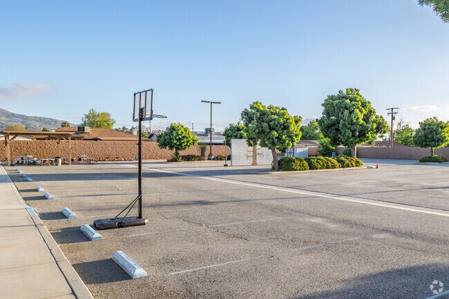 Students can shoot hoops during recess at Calvary Chapel Academy in Hemet.