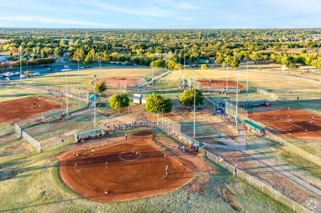 Baseball is available for all ages at Mitch Park near the Homestead-Edmond neighborhood.