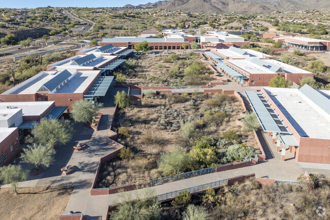 Fountain Hills High School embraces the desert environment.