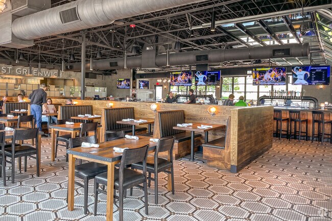 Tavern in the Square, located in East Greenwich Square, is a great restaurant.