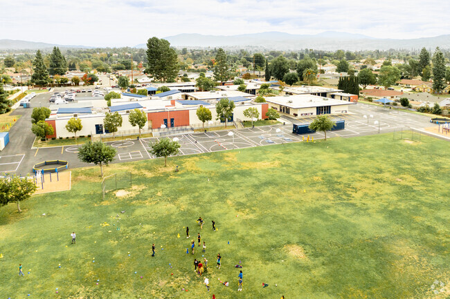 Van Buren Elementary from above Placentia.
