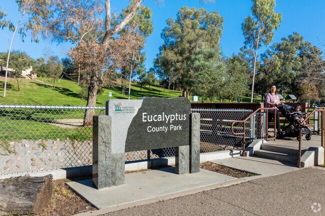 Families love Eucalyptus Park for its playground and many picnic tables.