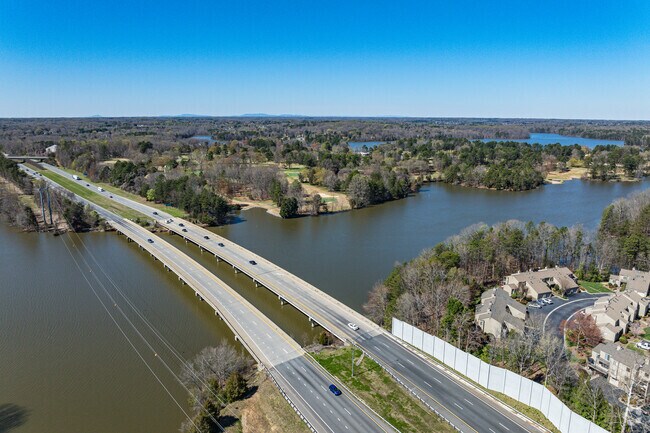 Interstate 74 links Hickswood to the surrounding areas.