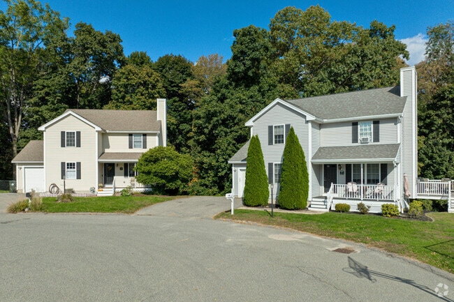 Two houses sit on a cul-de-sac in Marlborough.
