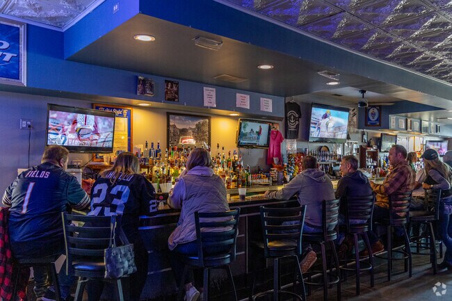 People enjoying the drinks at Oak Park Lounge after a fun day of boating in East Johnsburg.