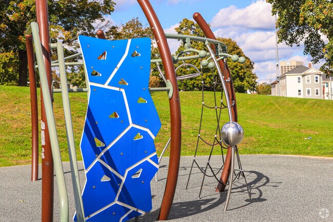 Crompton Park in South Worcester has new and clean play structures for children.